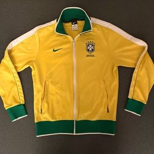 Nike Brazil Mens Soccer Jacket Size M